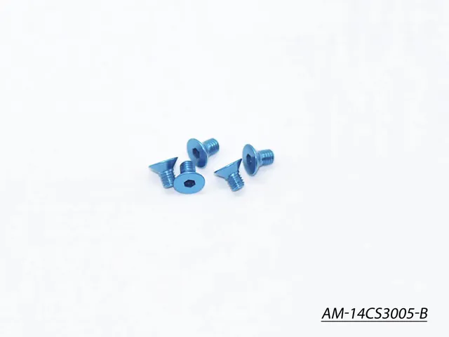 Arrowmax AM-14CS3005-B vis alu M3x5 bleue lot de 5