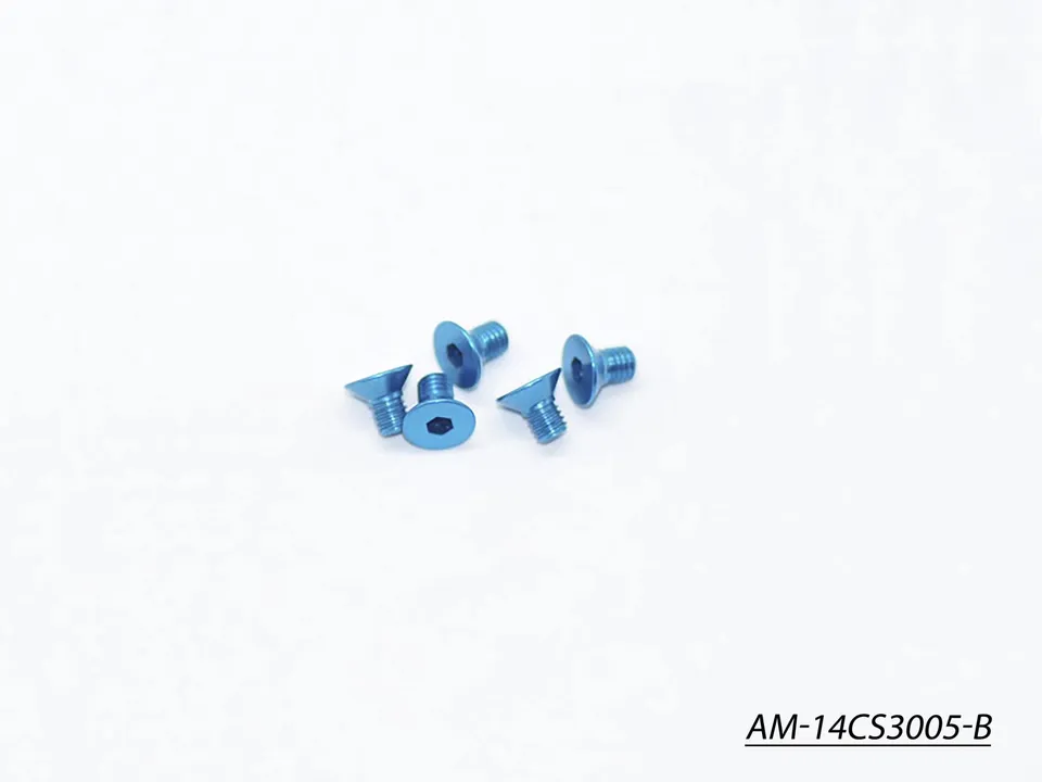 Arrowmax AM-14CS3005-B vis alu M3x5 bleue lot de 5