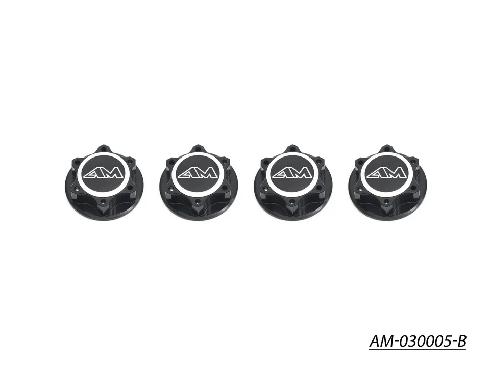 Arrowmax Écrou Roue Alu 1/8 Fermé Noir x4 AM-030005-B