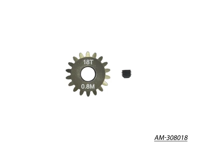 Arrowmax Gears pignon 0.8M 18T 7075 AM-308018