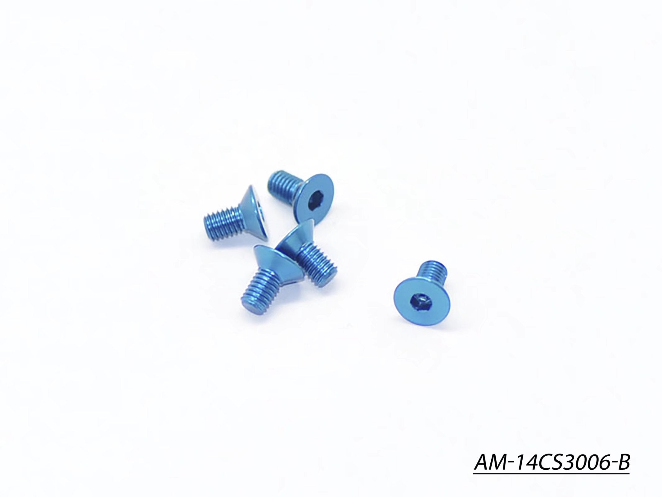 Arrowmax AM-14CS3006-B vis alu M3x6 fraisee bleue x5
