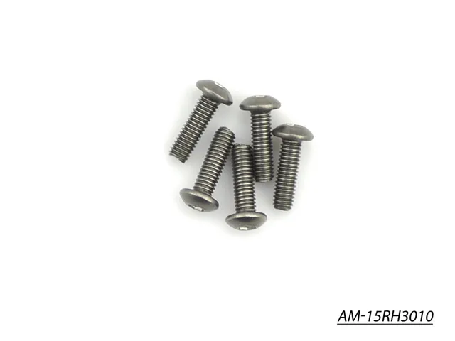 Arrowmax Screws AM-15RH3010 vis titane M3x10 ronde x5