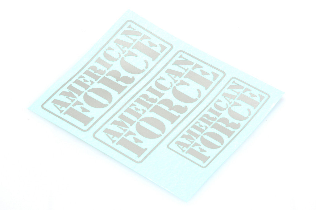 CEN CD0962 Autocollant F450 SD American Force Argent