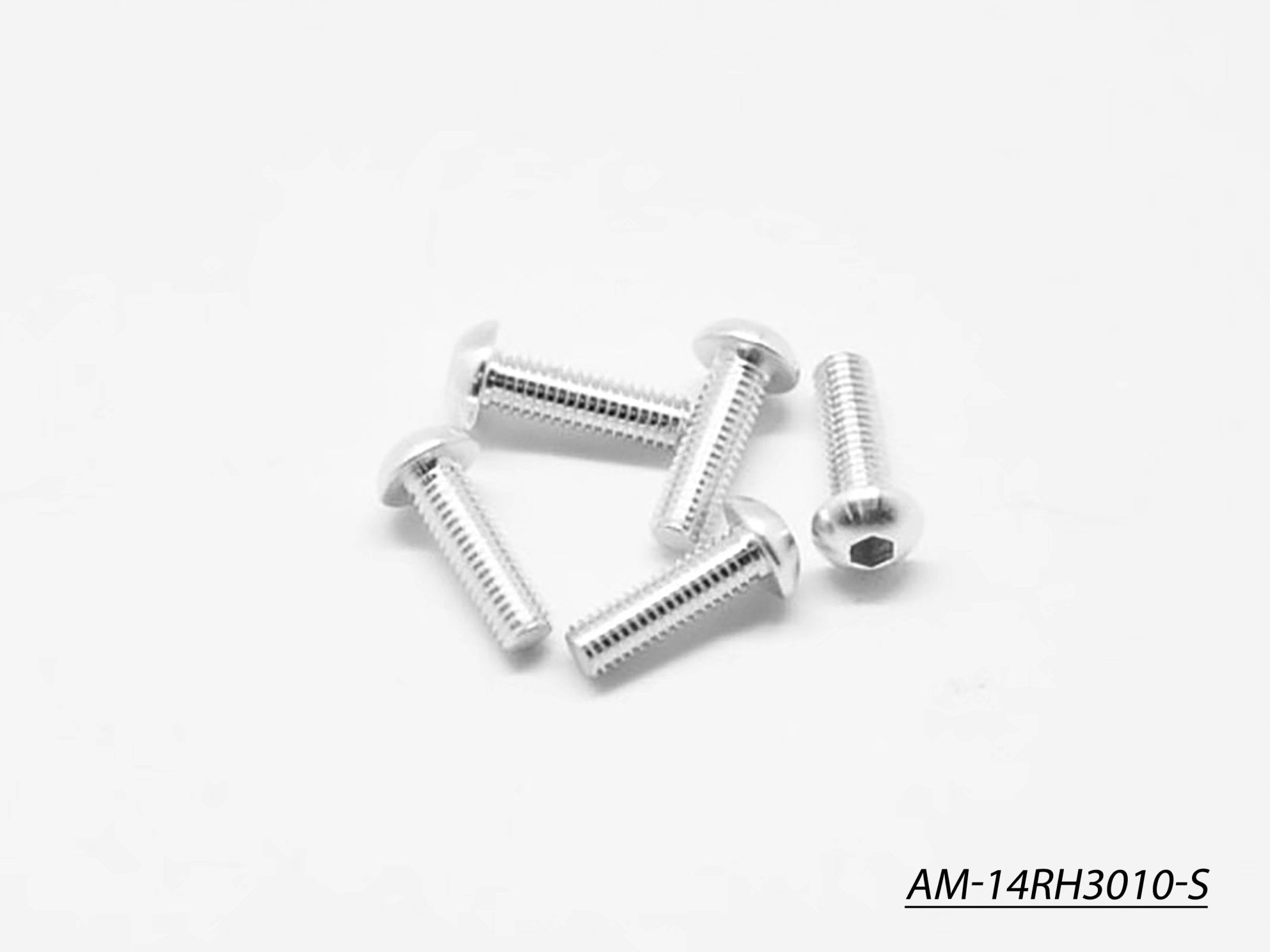 Arrowmax AM-14RH3010-S vis alu M3x10 tête ronde argent x5