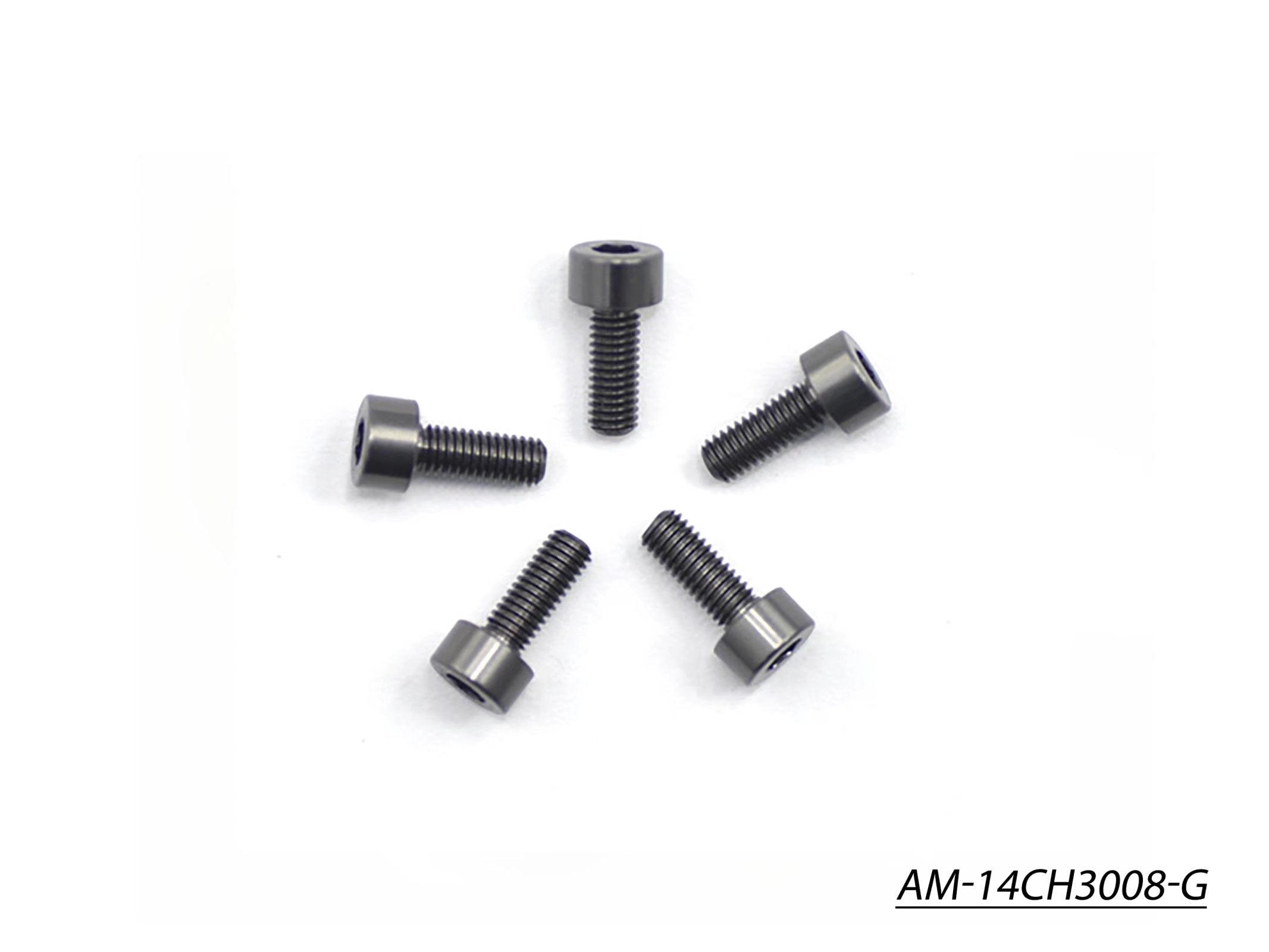 Arrowmax Screws AM-14CH3008-G vis alu M3x8 grise (5)