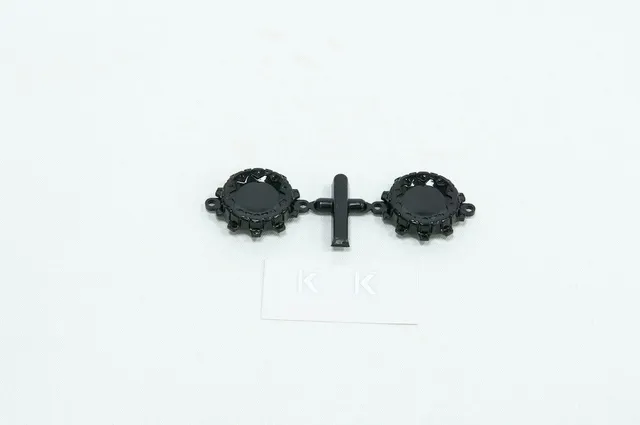 CEN CD0633 caches roue RC noirs KG1 Trident-D x2