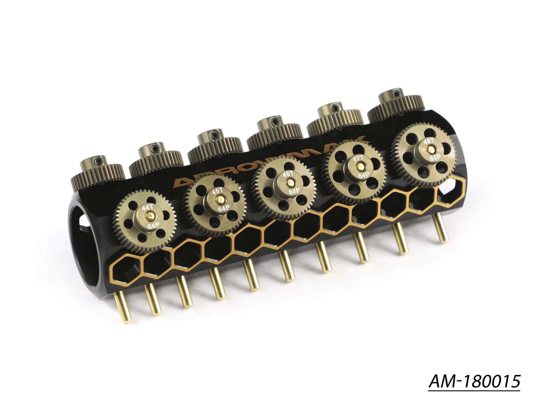 Arrowmax Gears AM-180015 set 11 pignons alu 64DP + caddy