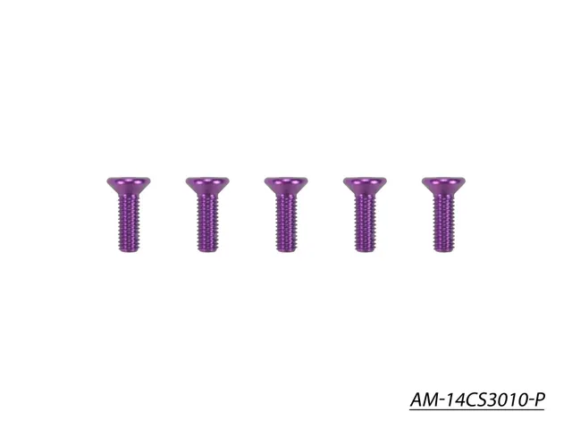 Arrowmax Screws Vis Alu M3x10 Fraisée Violette x5