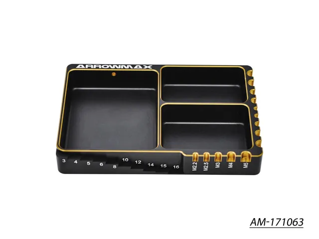 Arrowmax Accessories AM-171063 boîte alu vis noir doré
