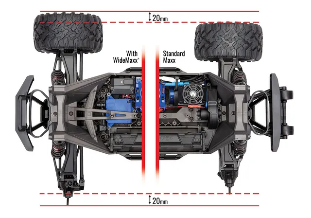 Dusty Motors Traxxas WideMaxx housse protection châssis