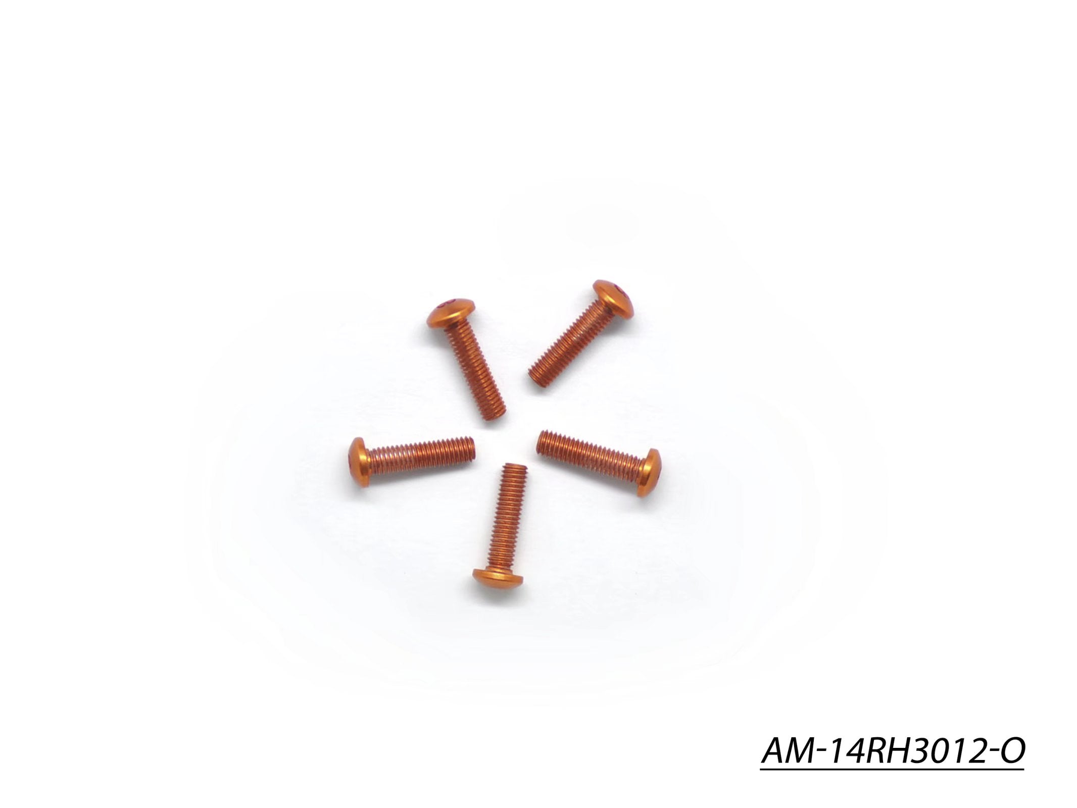 Arrowmax Screws AM-14RH3012-O vis alu M3x12 orange x5