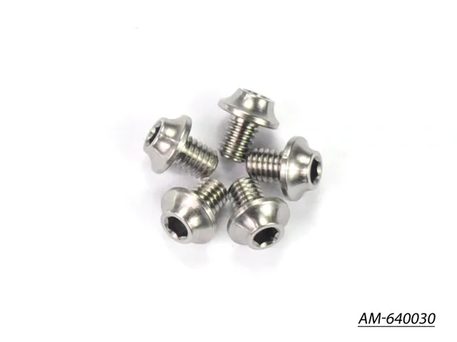 Arrowmax AM-640030 vis titane M3x4 ronde lot de 5