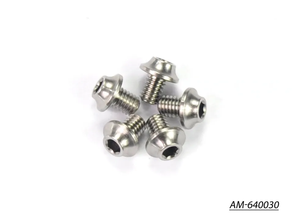 Arrowmax AM-640030 vis titane M3x4 ronde lot de 5