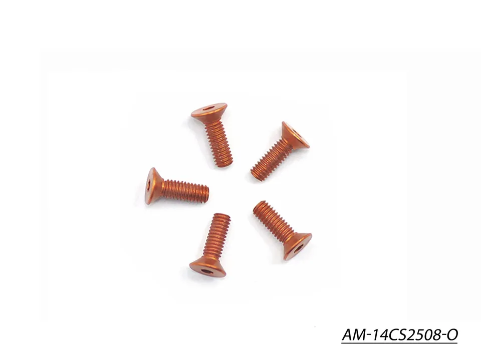 Arrowmax AM-14CS2508-O vis alu fraisée M2.5x8 orange