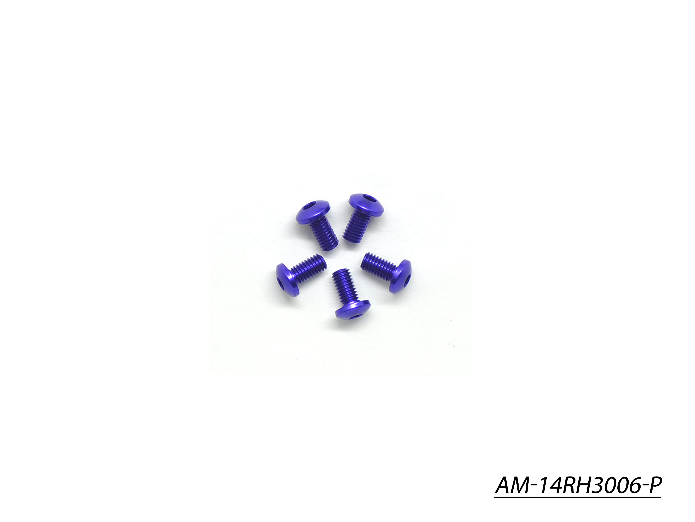 Arrowmax AM-14RH3006-P vis alu M3x6 violettes 7075 x5