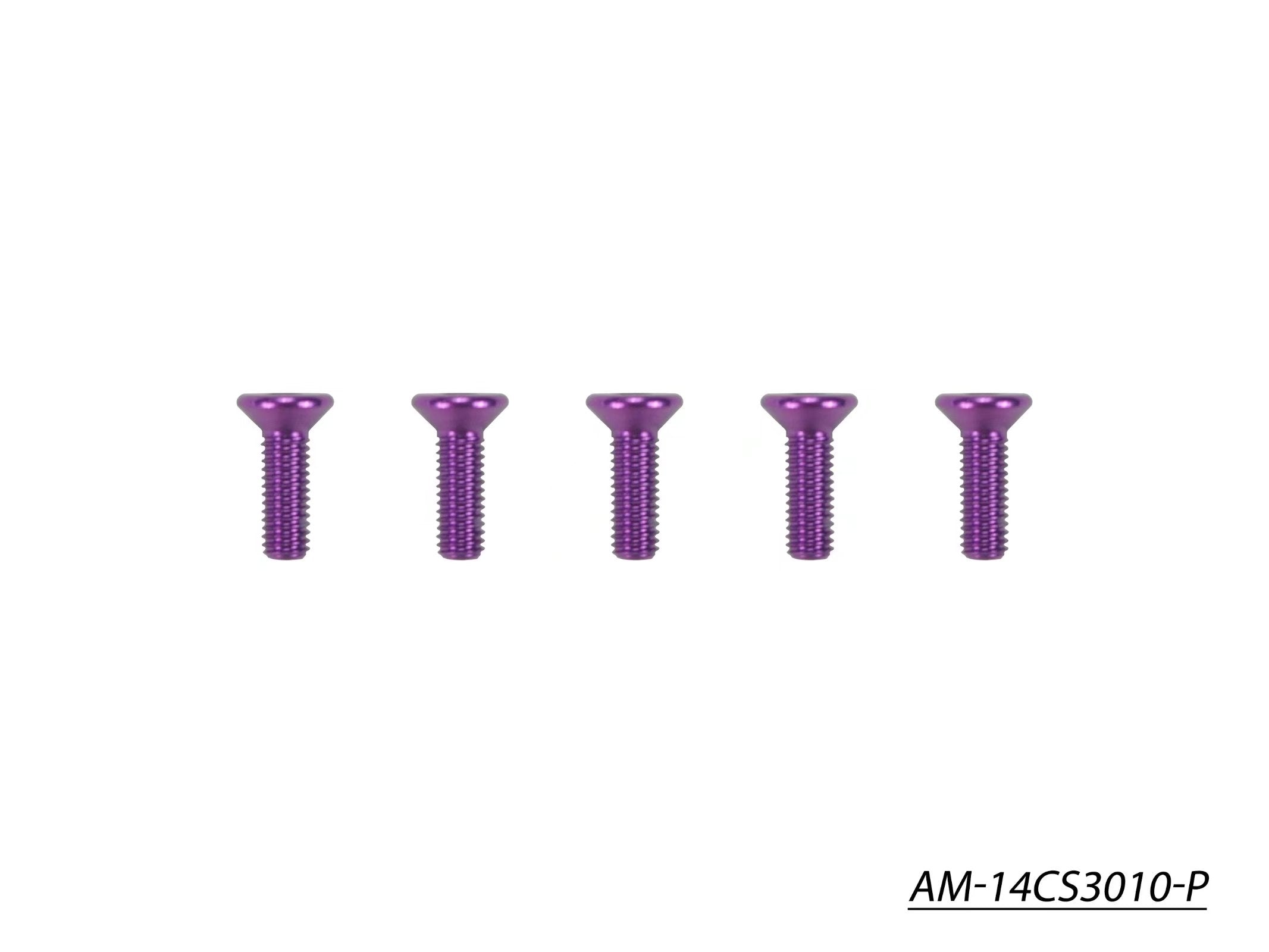 Arrowmax Screws Vis Alu M3x10 Fraisée Violette x5